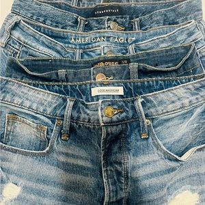 5 pack shorts set medium brands good American dollhouse American eagle gap